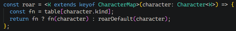 single dispatch, no type error
